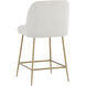 Kelty 39.75 inch Gold / Copenhagen White Counter Stool
